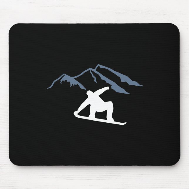 Snowboarden Mousepad (Vorne)