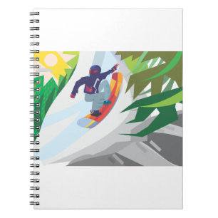 Snowboarden Notizblock
