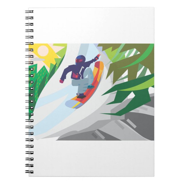 Snowboarden Notizblock (Vorderseite)