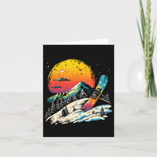 Snowboarden Portrait Wintersport Karte