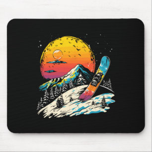 Snowboarden Portrait Wintersport Mousepad