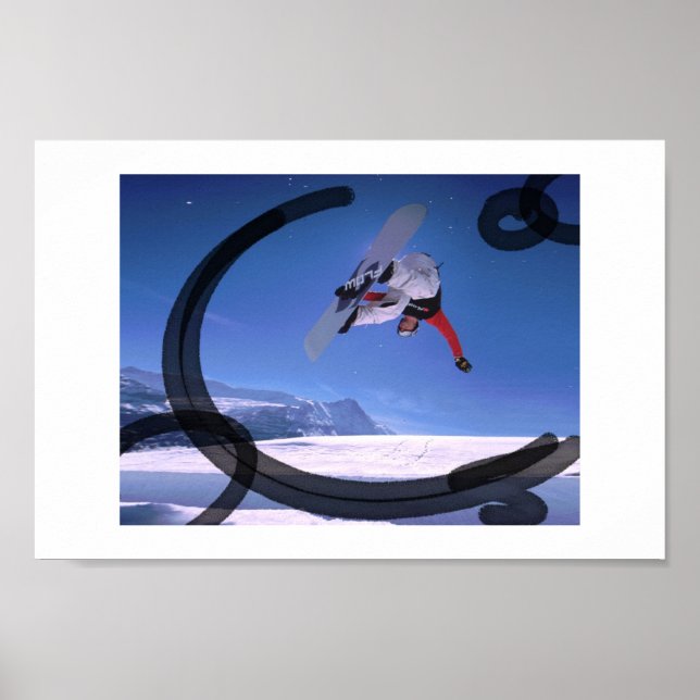 Snowboarden Poster (Vorne)