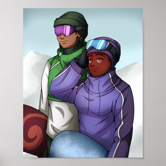 Snowboarden Poster (Vorne)