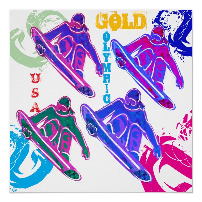 SNOWBOARDEN  POSTER (Vorderseite)
