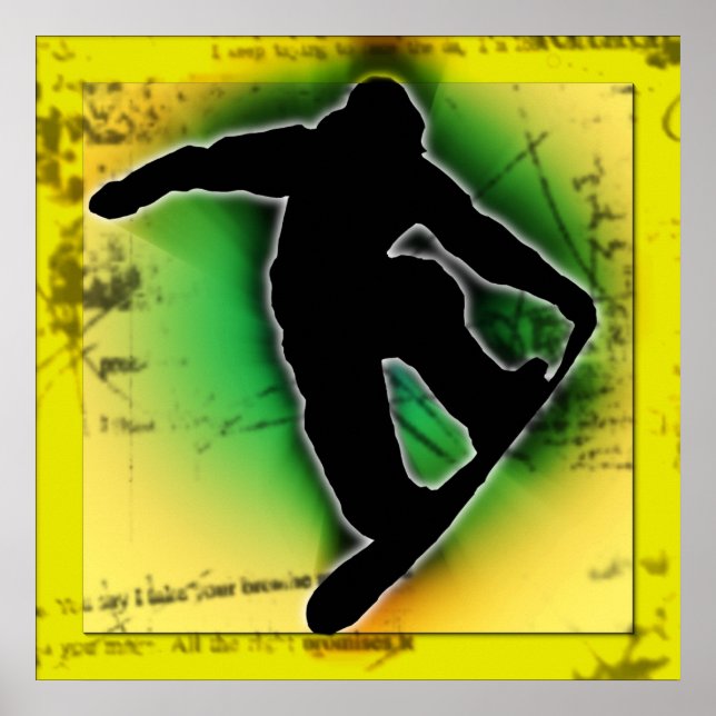 Snowboarden Poster (Vorne)