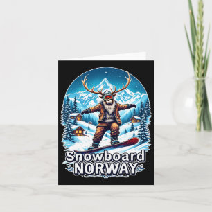 Snowboarden-Rentierabenteuer in Norwegen Karte