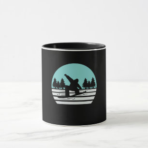 Snowboarden Retro Vintage Tasse