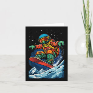 Snowboarden - Schildkröte auf einem Snowboard-Snow Karte