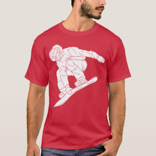 Snowboarden Schneeberg Wintersport Lustiger Schnee T-Shirt