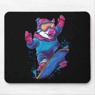 Snowboarden - Schweißen auf einem Snowboard Mousepad