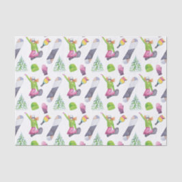 Snowboarden Seidenpapier