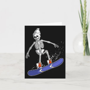 Snowboarden Skelett Skifahren Snowboarder Karte