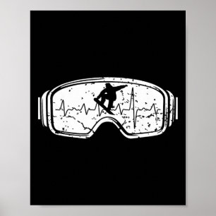 Snowboarden Ski Snowboard Wintersport Kind Männer  Poster