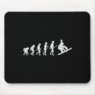 Snowboarden Skifahren Snowboarder Winter Funny Evo Mousepad