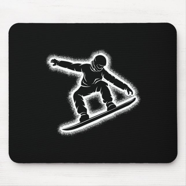 Snowboarden Snowboard Boys Kinder Männer 1 Mousepad (Vorne)