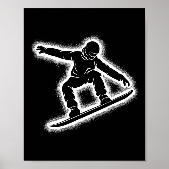 Snowboarden Snowboard Boys Kinder Männer 1 Poster (Vorne)