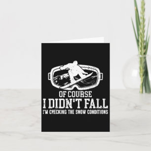 Snowboarden Snowboard ich bin nicht fallen, ich bi Karte