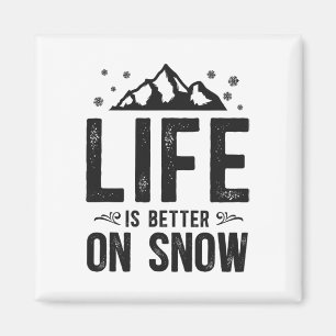 Snowboarden Snowboard Mountain Skifahren Magnet