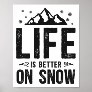 Snowboarden Snowboard Mountain Skifahren Poster