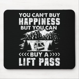 Snowboarden Snowboard Skilift Vintage Du Kannst Ni Mousepad