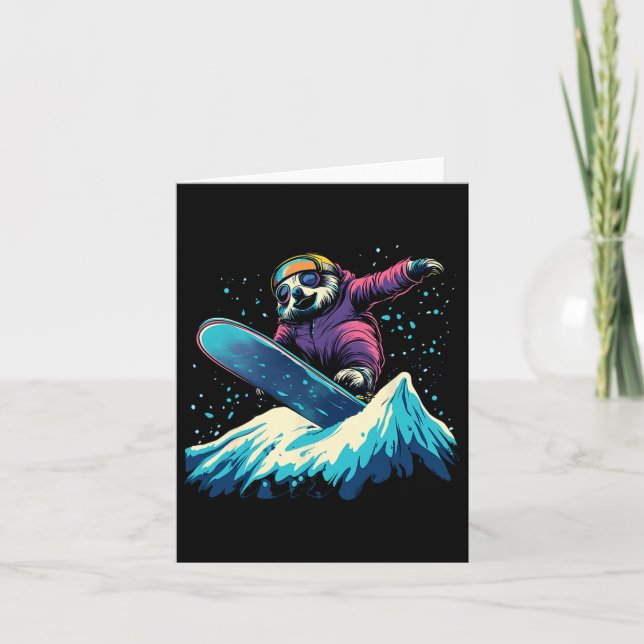 Snowboarden - Snowboard-Snowboarden Karte (Vorderseite)