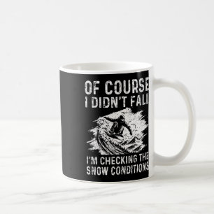Snowboarden Snowboard Vintag bin ich nicht fallen, Kaffeetasse