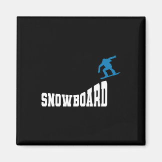 Snowboarden Snowboard Vintage Retro Snowboard 2 Magnet
