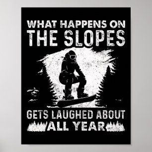 Snowboarden Snowboard Vintage Was Auf Den Poster