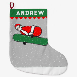 Snowboarden Snowboarder Urlaub Geschenk Großer Weihnachtsstrumpf