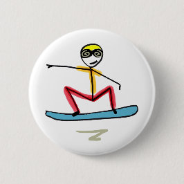 Snowboarden Stickman Button