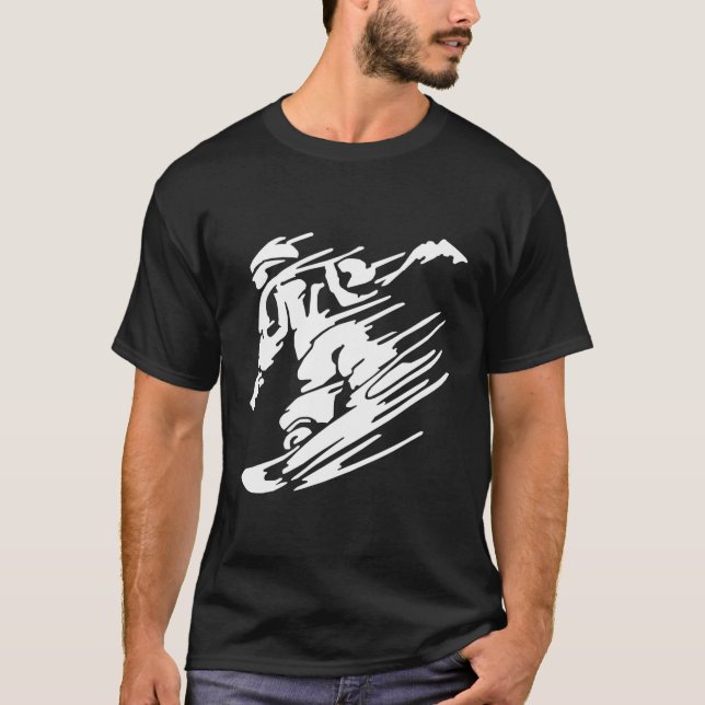 Snowboarden T-Shirt (Vorderseite)
