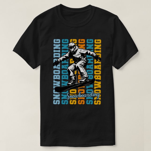 Snowboarden T-Shirt (Design vorne)