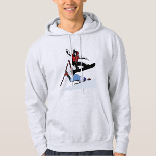 Snowboarden über Skifahren Hoodie