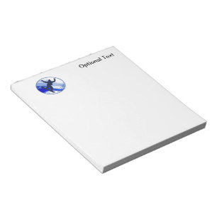 Snowboarden und Schneeflocken Notizblock