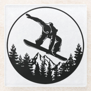 Snowboarden Untersetzer