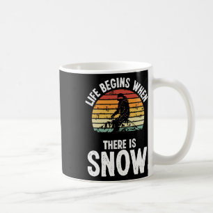 Snowboarden Vintage Schneeschuhpiste Retro Snowboa Kaffeetasse
