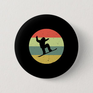 Snowboarden Vintage-Snowboard Button