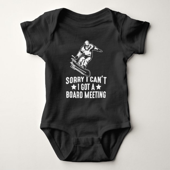 Snowboarden Winterfreestyle Snowboarder Baby Strampler (Vorderseite)