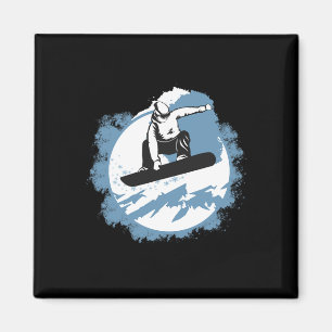 Snowboarden Wintersport Ski Magnet