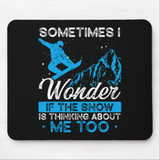 Snowboarden Wintersportpiste Skifahren Snowboarden Mousepad
