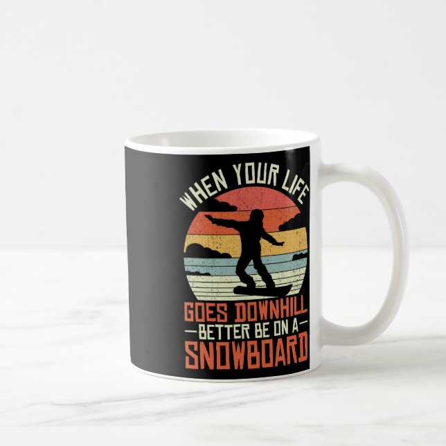 Snowboarden Wintersportskipiste Gear Snowboar Kaffeetasse (Rechts)