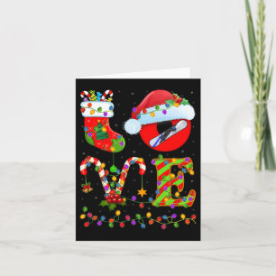Snowboarden Xmas Lighting Santa Liebe Snowboarden Karte