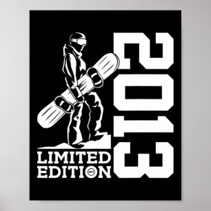 Snowboarder 12. Geburtstag Snowboard 2013 Snowboar Poster