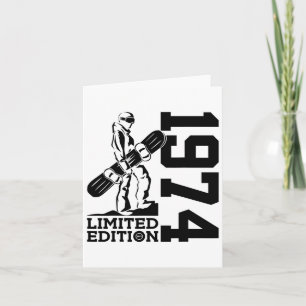 Snowboarder 51. Geburtstag Snowboard 1974 Snowboar Karte