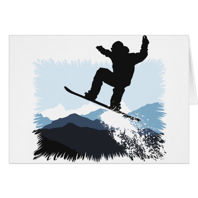 Snowboarder Action Jump (Vorderseite (Horizontal))