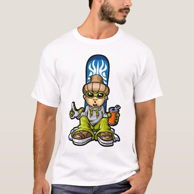 Snowboarder and soda T-Shirt (Vorderseite)
