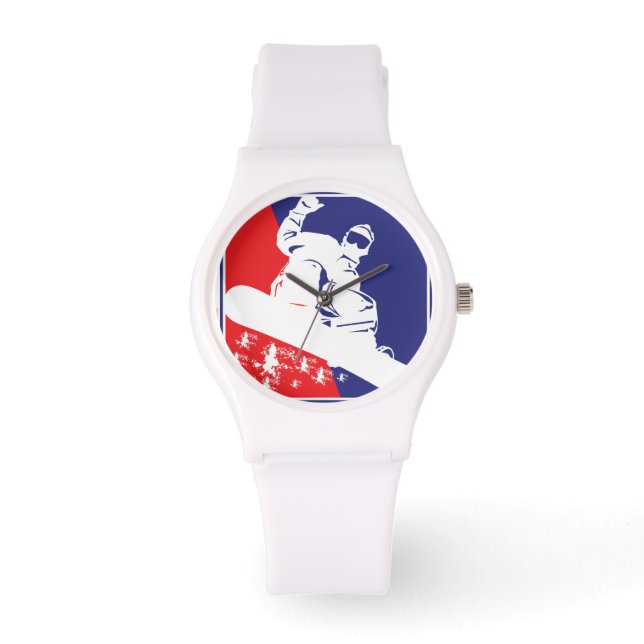 Snowboarder Armbanduhr (Vorderseite)