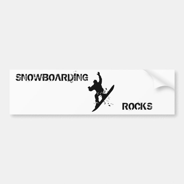 Snowboarder Autoaufkleber (Vorne)