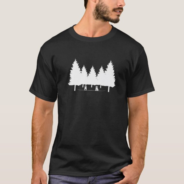 Snowboarder Board Tree T-Shirt (Vorderseite)