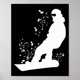 Snowboarder Colorful Snowboard Snowboarden 11 Poster